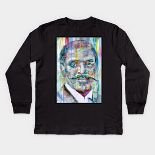 GEORGE WASHINGTON CARVER watercolor portrait Kids Long Sleeve T-Shirt